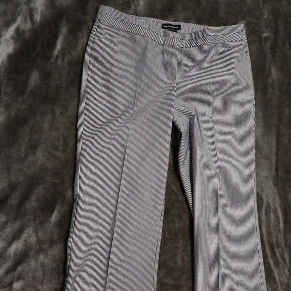 Express Design Studio Black and White Striped Trousers, Editor, Size 10 - Picture 1 of 3